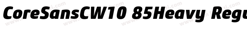 CoreSansCW10 85Heavy Regular字体转换